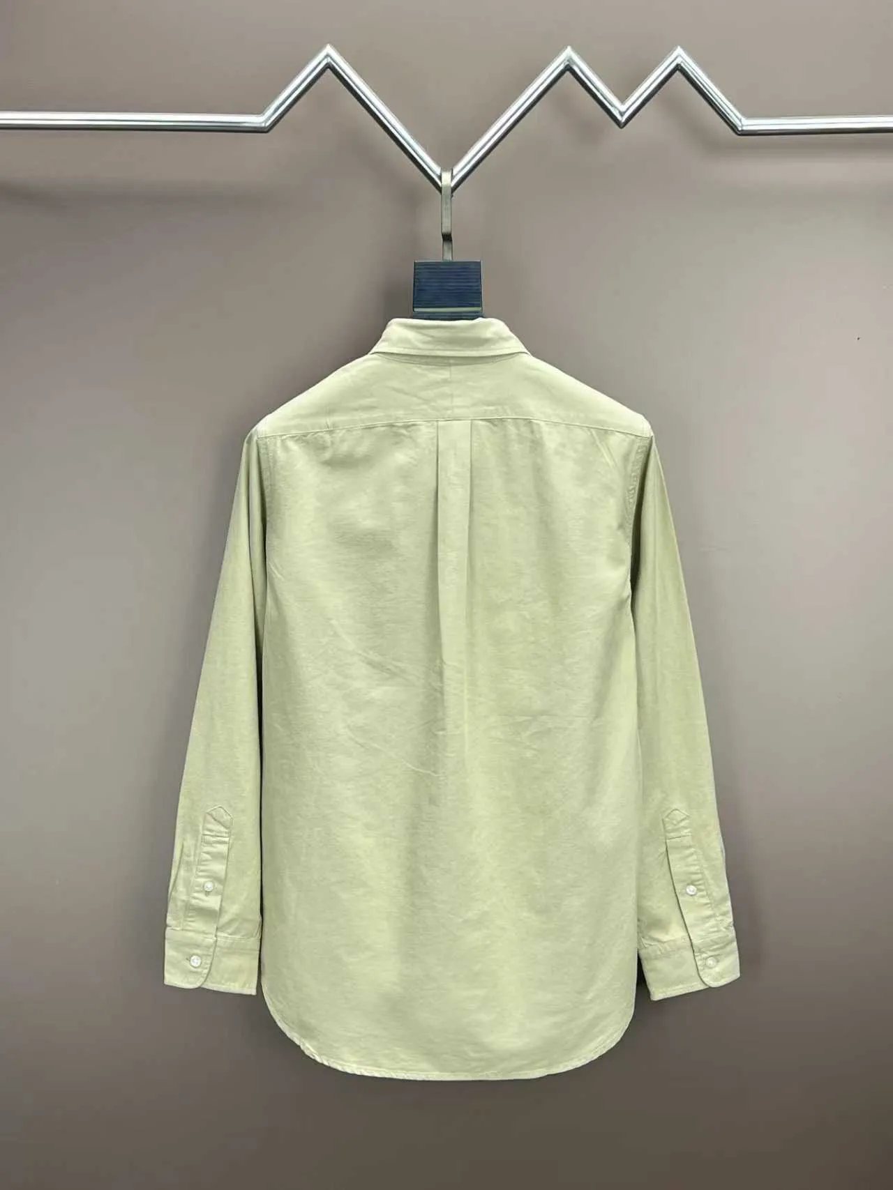 P360 Polo 25ss new solid color logo embroidered buttoned long-sleeved shirt men's high version code number: XS.S.M.L.XL.